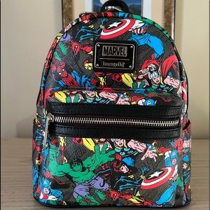 Loungefly Mini Backpack - AOP Marvel